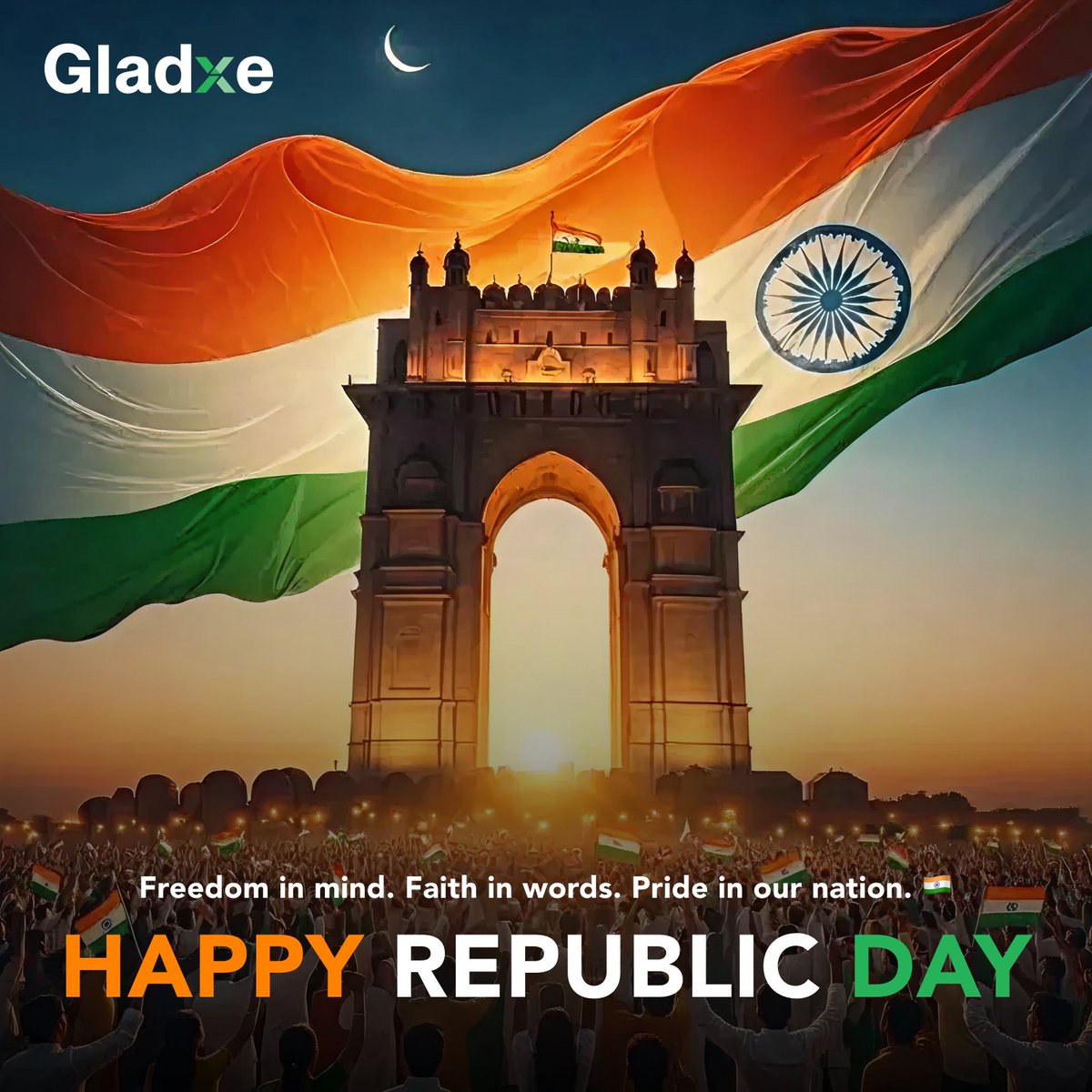 Gladxe_'s tweet photo. roud to celebrate the values that define our nation—freedom, unity, and progress 🇮🇳✨
Wishing everyone a Happy Republic Day!
#RepublicDay 🇮🇳 #ProudIndian #India #Gladxe https://t.co/KdMoO4ucWo