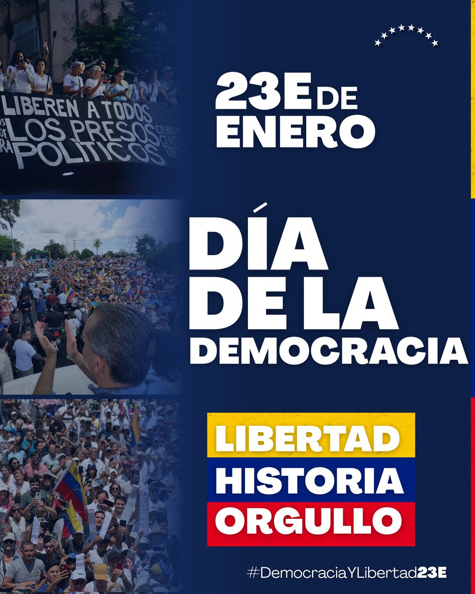 PieroMaroun's tweet image. Un día como hoy, 23Ene de 1958, empezó una nueva historia en Venezuela, que trajo consigo progreso, oportunidades y una vida en democracia. Han querido borrar esa realidad, donde nuestro país vivió los mejores 40 años de vida republicana.

Por la historia, por nuestro país y por…