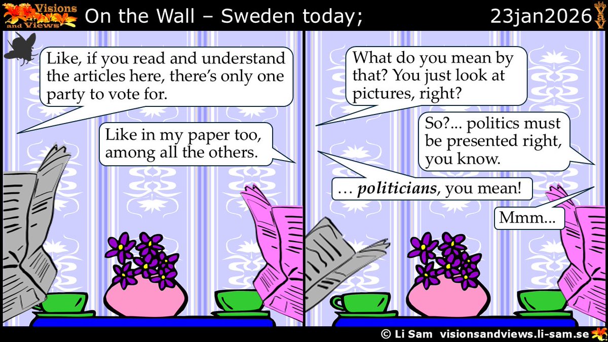 Li_Sam_se's tweet photo. About Sweden: #author Li Sam https://t.co/fgQPYvayKB, #writing, #stories, #sweden, #politics.
What do we want to know about politics…, or, what do we ‘need’ to know…, do we want to know that? How selective are we regarding politics, what to choose from? … or looking good, most likely!