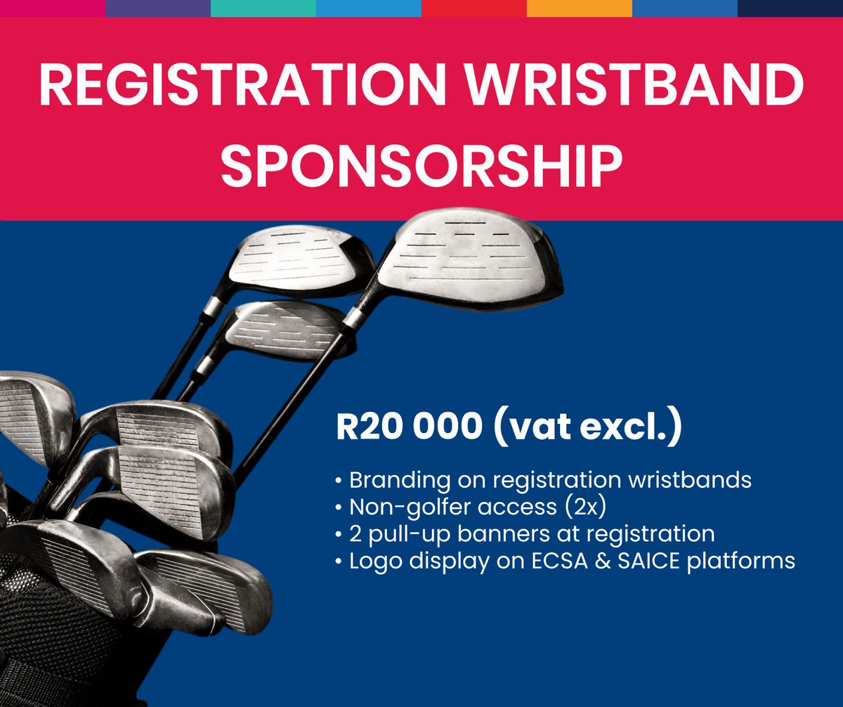 ⛳ Sponsor the 2026 Fundraising Golf Day
📍 Randpark Golf Club | 📅 27 March 2026

📩 symposium@ecsa.co.za 
🌎symposium.ecsa.co.za
#FundraisingGolfDay #ECSAxSAICE #SponsorshipOpportunities #BrandVisibility