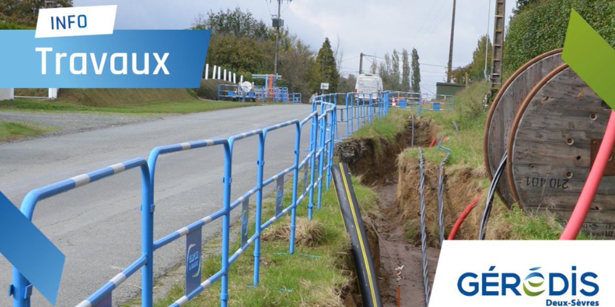 🚧 Des travaux dans votre rue ? 
S'il s'agit de #travaux sur le réseau public d'électricité, GÉRÉDIS gestionnaire du réseau de distribution du SIEDS vous informe via un courrier dans votre boîte aux lettres 📭 de la durée des travaux et de l'entreprise qui les effectue. 😀