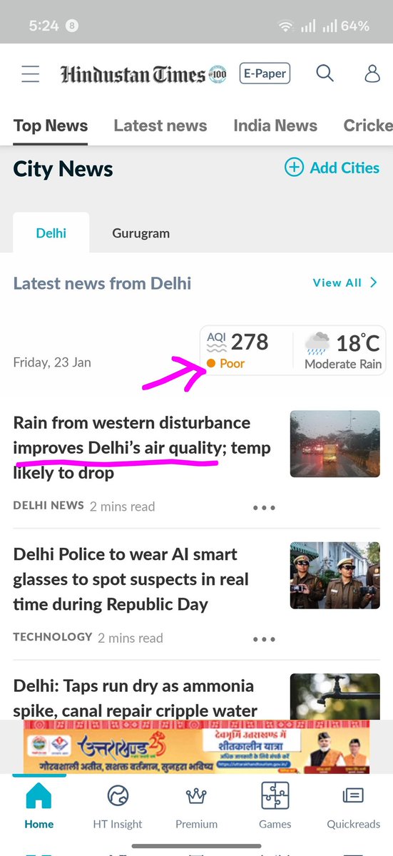 This is #Delhi's improved aur quality after it rained today!

I guess humans will adapt and get used to it.

#airpollution #killusall