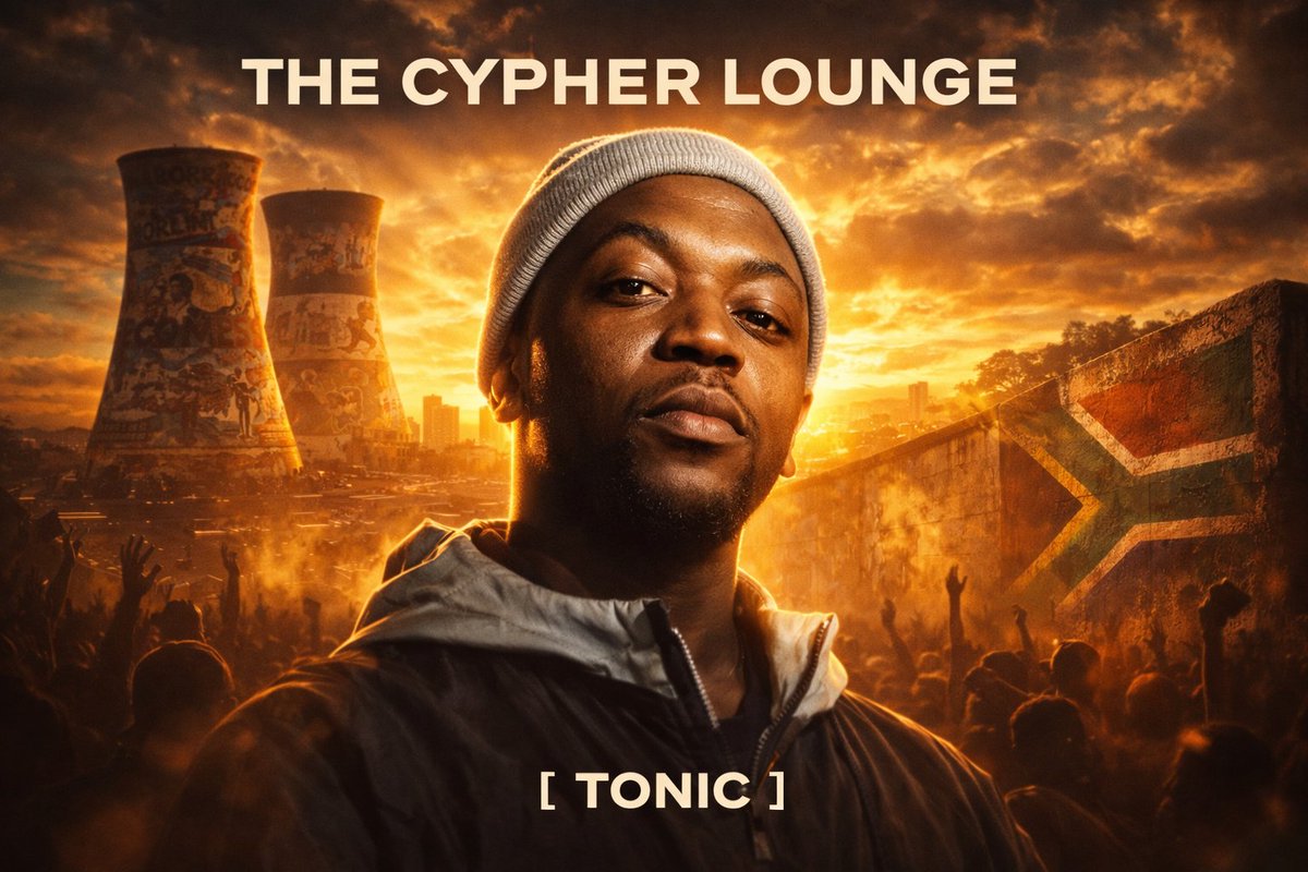hh411tv's tweet image. 🖤🔥 @hh411tv present: THE CYPHER LOUNGE — EP3!

Link: youtu.be/clbr6x_I1g4?si…

#Tonic from #Meadowlands, #Soweto (Big Mike’s little bro) drops raw bars &amp;amp; street heat.

Hosted by @StevenIsTrying  — real hip-hop, no filters.

#TheCypherLounge #Tonic #SAHipHop #UndergroundHipHop