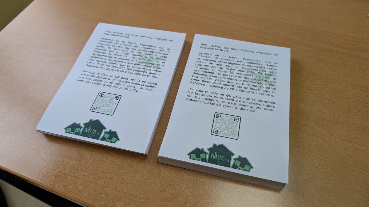 Queridos vecinos y vecinas hoy empezamos ROSA EN TU BARRIO.

Una campaña calle a calle, que recorrerá toda la ciudad para escucharos, que ni el mal tiempo va a parar. 

¿Te animas a participar? Manda tus propuestas para una Alcalá mejor aquí:

actionnetwork.org/forms/cuestion…