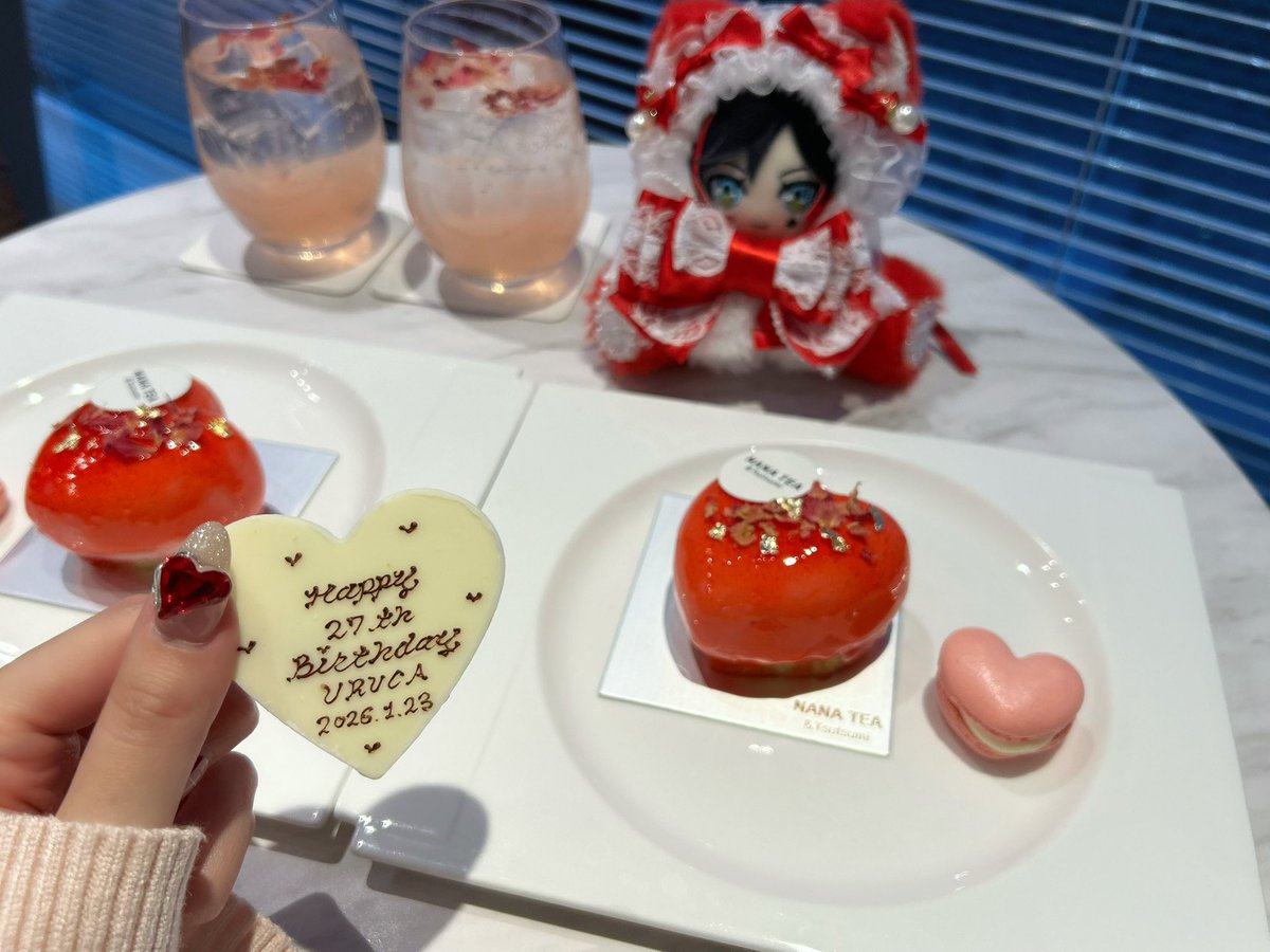 urcsan_'s tweet image. 当日祝い🍓♥️ #うるか誕生祭2026