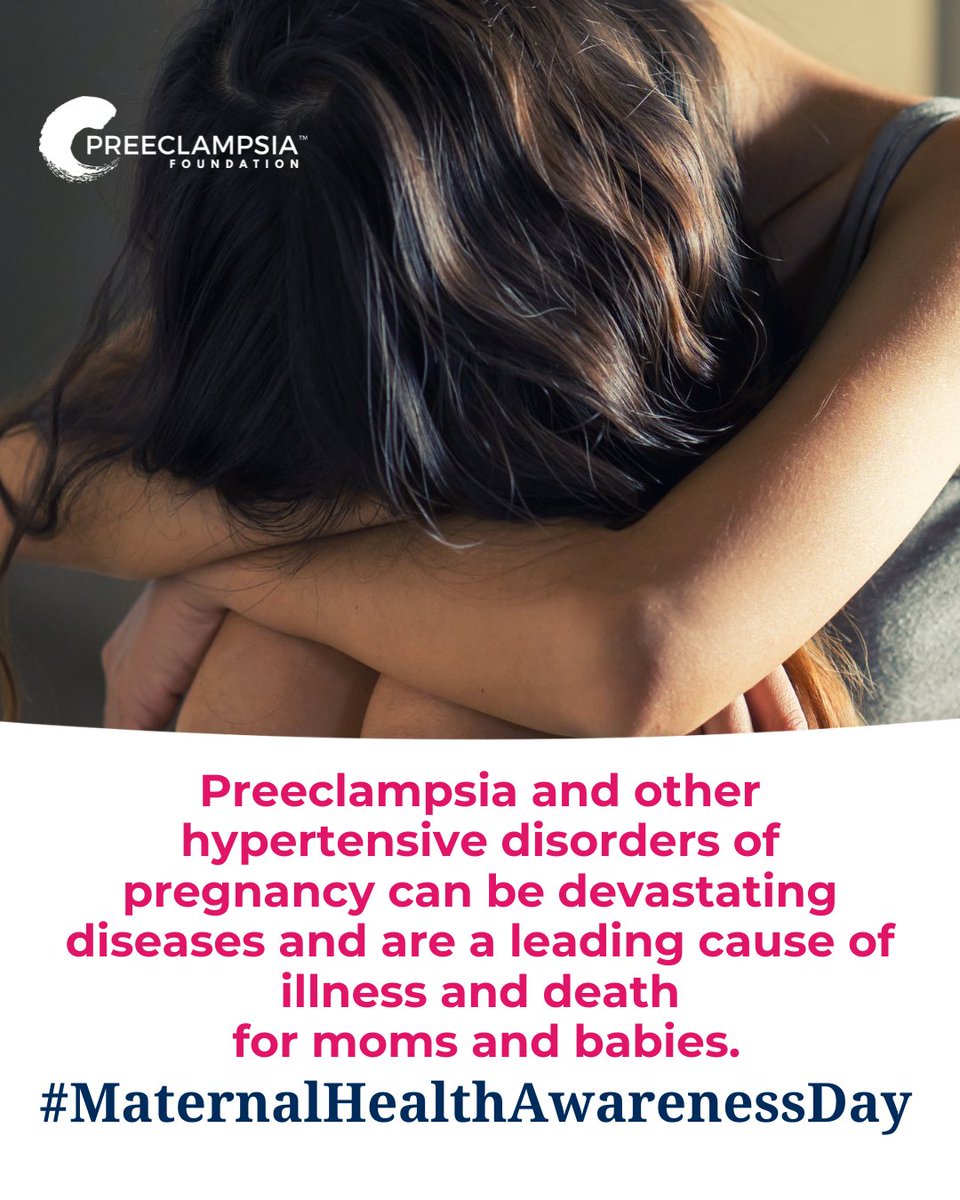 preeclampsia's tweet photo. Today is #MaternalHealthAwareness Day. #Preeclampsia and other hypertensive disorders of pregnancy are life-threatening and the leading cause of illness and death for moms and babies.

Share these graphics to your feed to spread awareness of its impact on you. https://t.co/ySmL4VXlS5