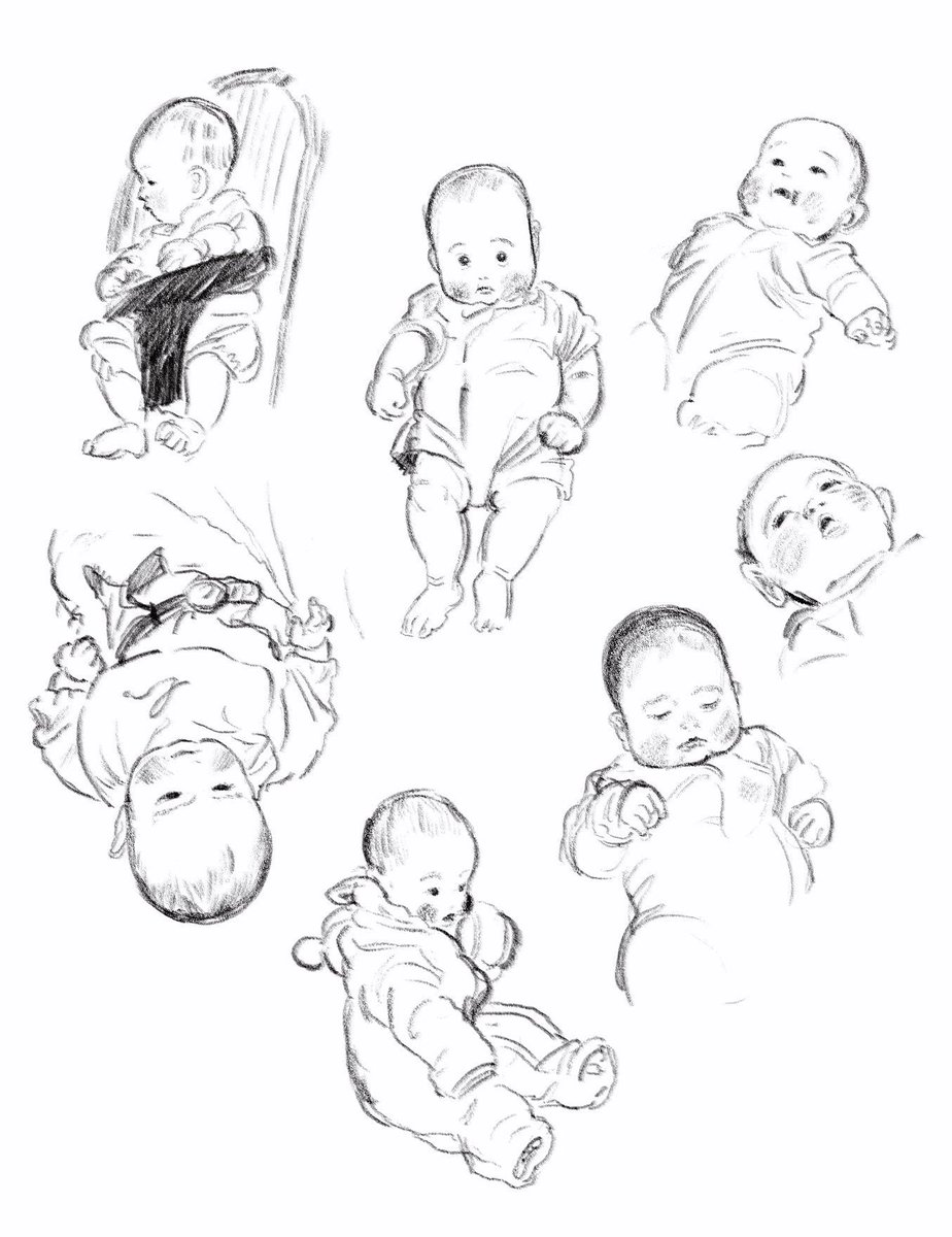 Thank you to everyone in Japan and around the world for viewing my work!
I draw comics and sketches featuring cats and babies, so if you're interested, please follow me! 