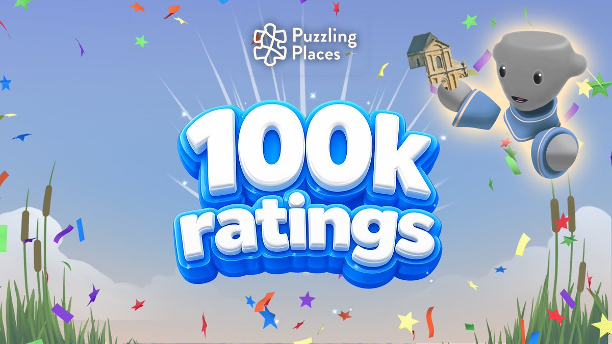 PuzzlingPlaces's tweet image. Thank you for 100,000+ puzzle ratings! ✨🧩 

Across 319 puzzles and 64 packs, 16,700 unique puzzlers have shared over 101k puzzle ratings! 

Thank you for puzzling with us 💛 

#MetaQuest #PSVR2 #VRGaming