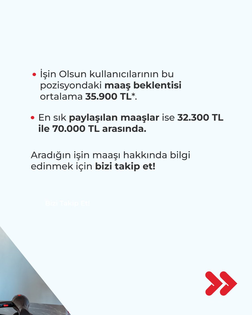 Kuaför olarak iş arıyorsan maaş beklentilerini belirlemenin tam zamanı! 🪮 

Kullanıcılarımızın bu pozisyondaki maaş beklentisi ortalama 35.900 TL*. 💰

En sık paylaşılan maaşlar ise 32.300 TL ile 70.000 TL arasında. Aradığın işin maaşı hakkında bilgi edinmek için İşin Olsun'u