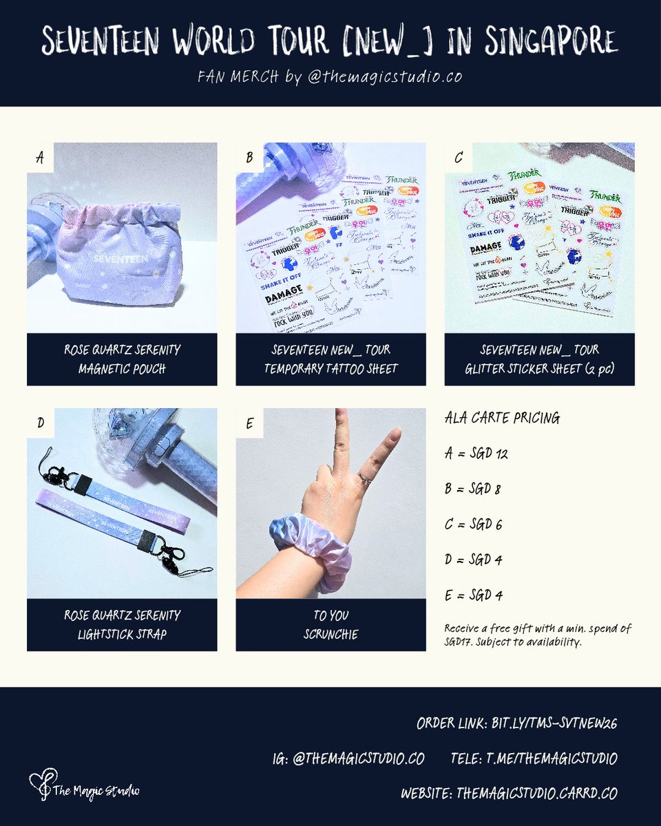 𝐒𝐄𝐕𝐄𝐍𝐓𝐄𝐄𝐍 𝐖𝐎𝐑𝐋𝐃 𝐓𝐎𝐔𝐑 [𝐍𝐄𝐖_] 𝐈𝐍 𝐒𝐈𝐍𝐆𝐀𝐏𝐎𝐑𝐄
𝙛𝙖𝙣 𝙢𝙚𝙧𝙘𝙝 𝙗𝙮 themagicstudio

💜𝘴𝘩𝘢𝘳𝘦𝘴 𝘢𝘱𝘱𝘳𝘦𝘤𝘪𝘢𝘵𝘦𝘥 
🇸🇬 bit.ly/tms-svtnew26 
🌍 themagicstudio.bigcartel.com
💌 please DM if you would like to open GO for your country