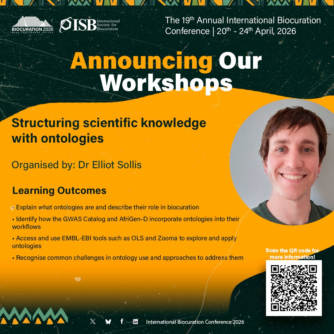 International Biocuration Conference 2026 tweet media