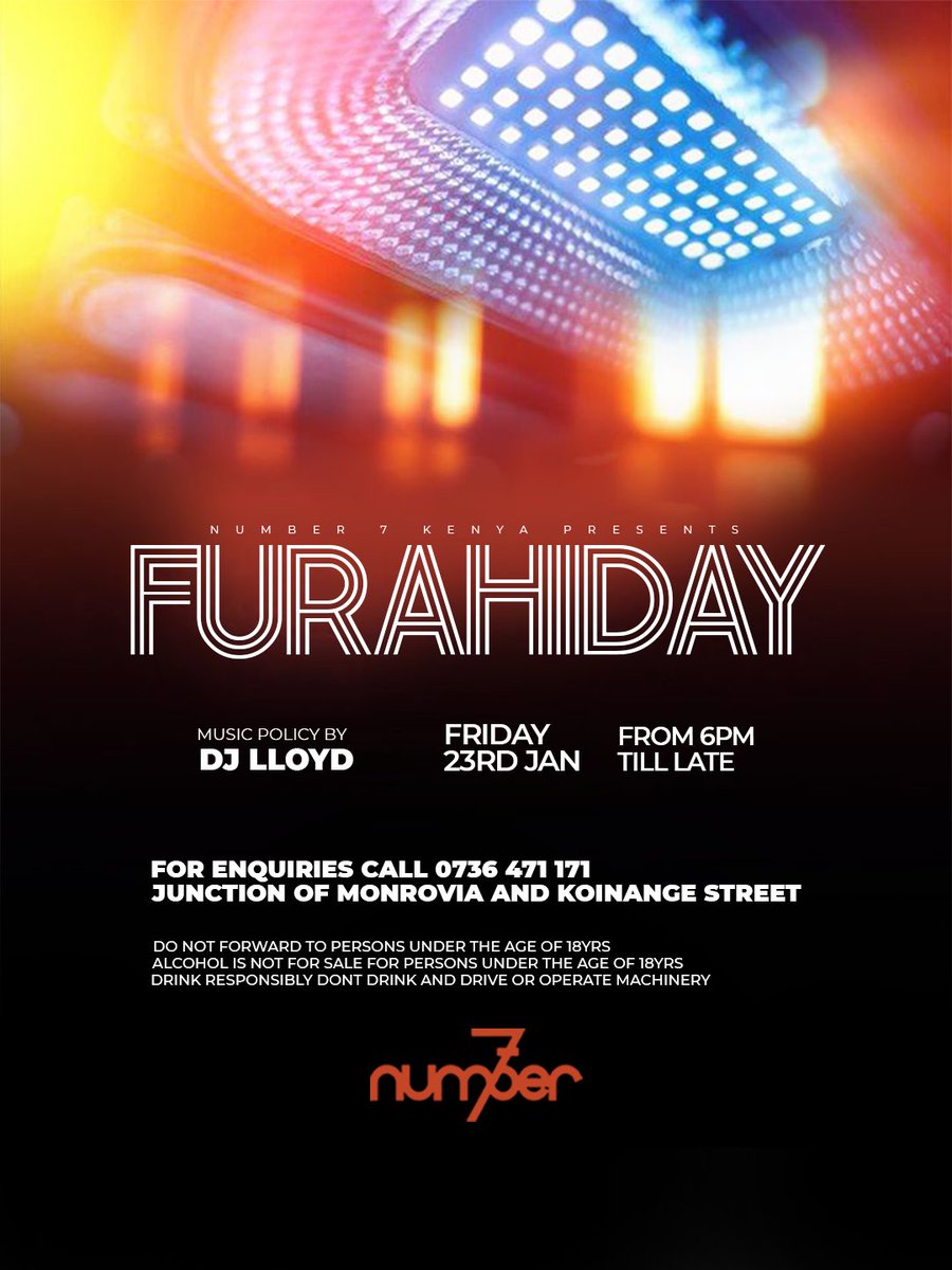 Close your laptop you have the whole year to deliver.... 

Quench that thirst with happy hour today from 4-6pm💯

#furahiday #happyhour #vibes #sherehe #party