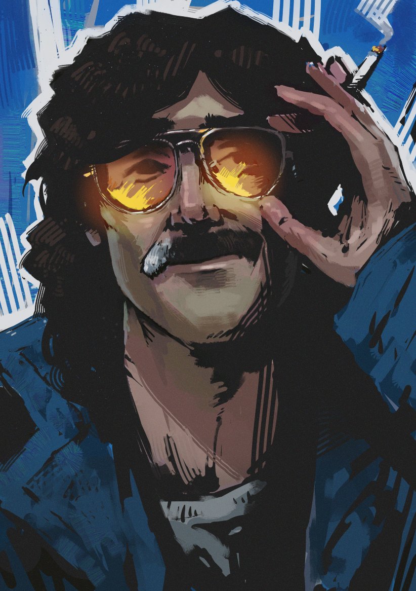 herr_lorenz_'s tweet image. Retrato de Charly García al estilo Disco Elysium para el bueno de @EspyEspyEsp!