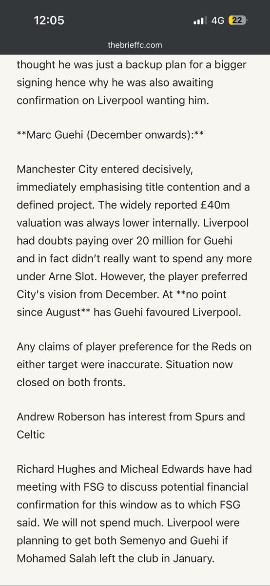 Wilson Cox LFC tweet media