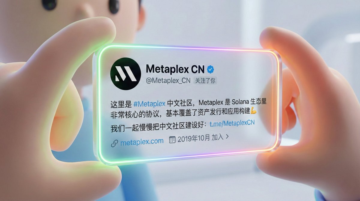 Metaplex_CN's tweet image. 👥  Metaplex中文社区关注有礼活动  👥

不知不觉中文社区已经陪伴用户走过多个难忘的加密时刻，市场在变，规则在变，但我们一直在🫶🏻 很高兴为大家带来新的一期活动福利🎁

👑粉丝数≥300 即符合参与条件并抽取十人瓜分 1000枚 $MPLX 

参与方式: 
🪬关注 @Metaplex_CN @metaplex 
❤️点赞 + 转发…