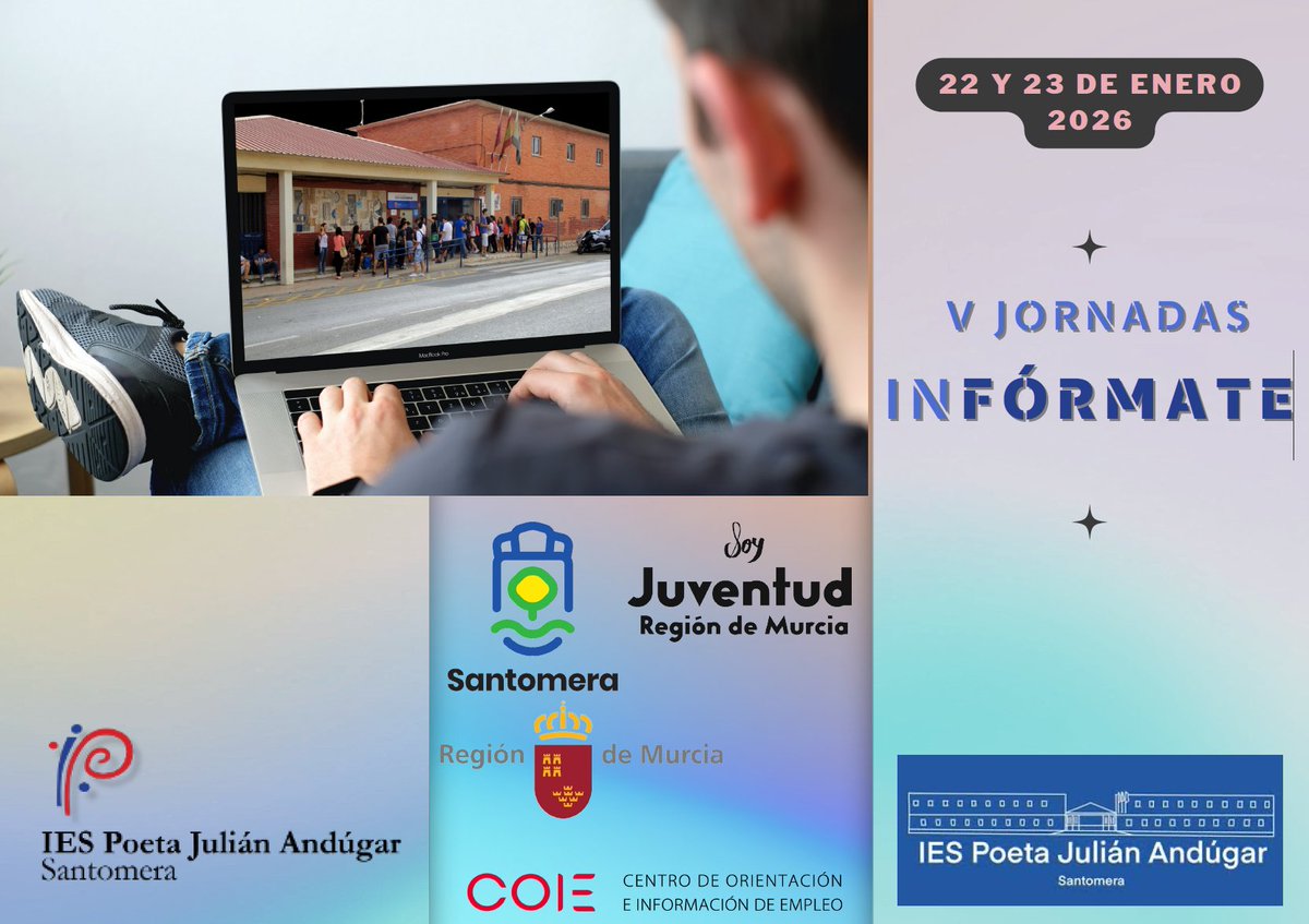 Con orgullo compartimos que nuestro compañero <a href="/PacoGomariz2/">Paco Gomariz</a> ha participado en las #VJornadasINFORMATE del <a href="/iespoetajulian/">IES Poeta J. Andúgar</a>. Donde ha dado a conocer que la #geografía, es clave para entender el territorio, el medio ambiente, el cambio climático y la planificar un futuro sostenible
