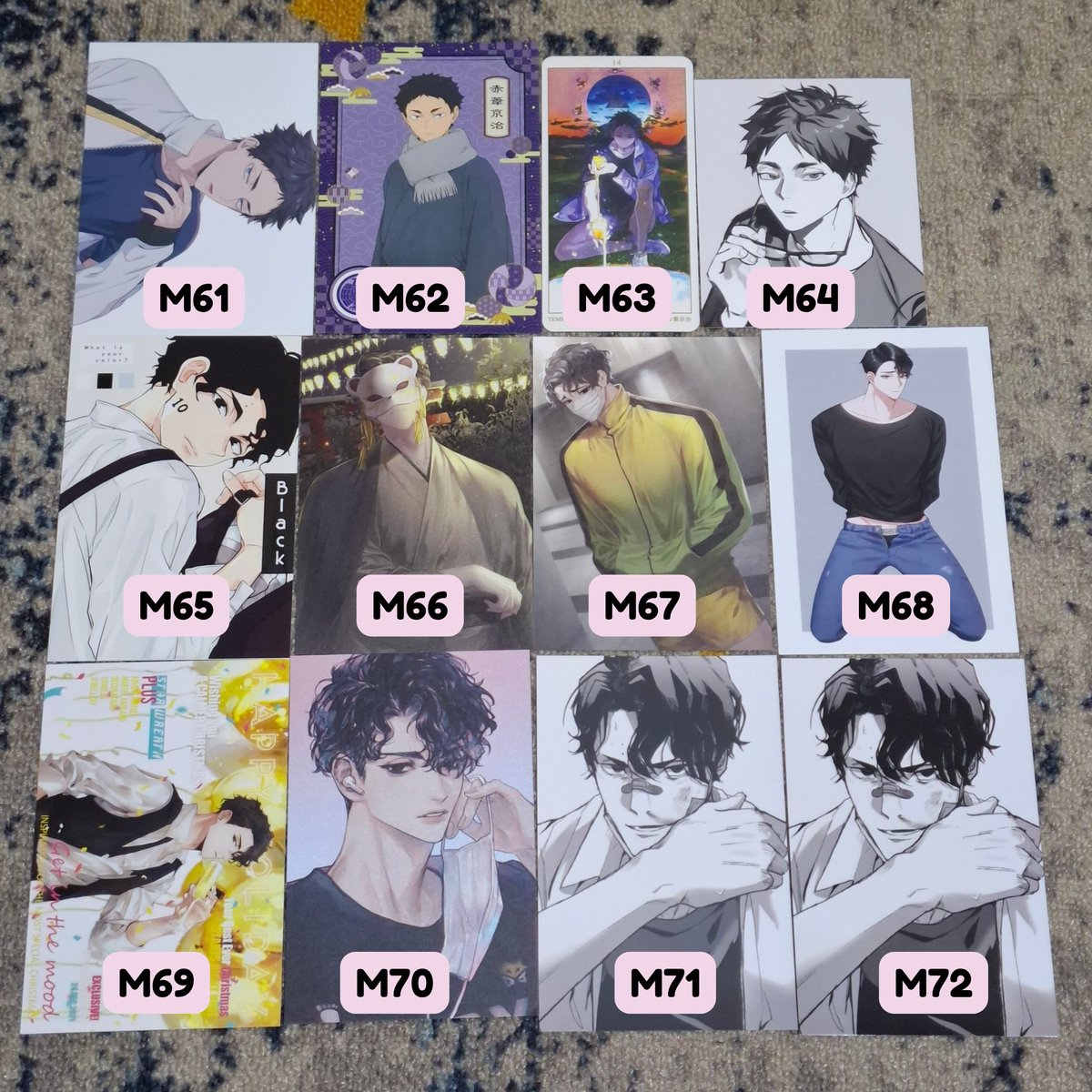 tagmilbut's tweet photo. ‼️ QRT dengan kode pada gambar untuk memesan.

Harga: Rp 10,000 /each

Perbedaan M71 &amp; M72 dapat dihat dalam video.
M72: Glossy
M71: Matte

• Jika 1 kode hanya untuk 1 gambar = hanya ada 1 stok.
• Jika 1 kode ada di 2 gambar, tandanya ada 2 stok, dst. https://t.co/ZhN3eGcKMz