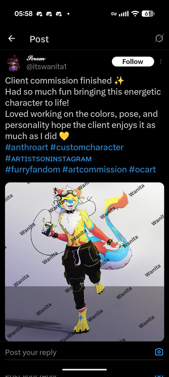 I was recently notified that someone is using artwork that belongs to me and falsely claiming they created it. Please be aware of scams like this-share to help others and report fraud when you see it.

Here the person in Quentin.. stop lying and scamming 
@itswanita1
