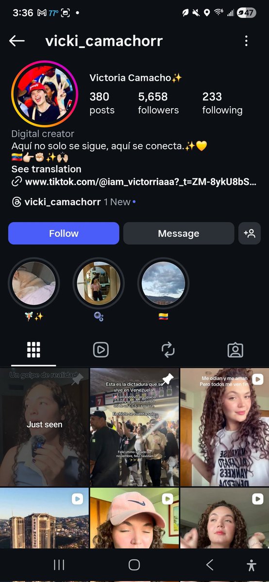 Victoria Camacho es la TikToker chavista que mandó a apresar a Andreína Orozco. Victoria le destruyó la vida a esta familia y sigue haciendo contenido, pidiendo la liberación de su jefe narcodictador. Les queda poco a los ejecutores y cómplices de la represión chavista.