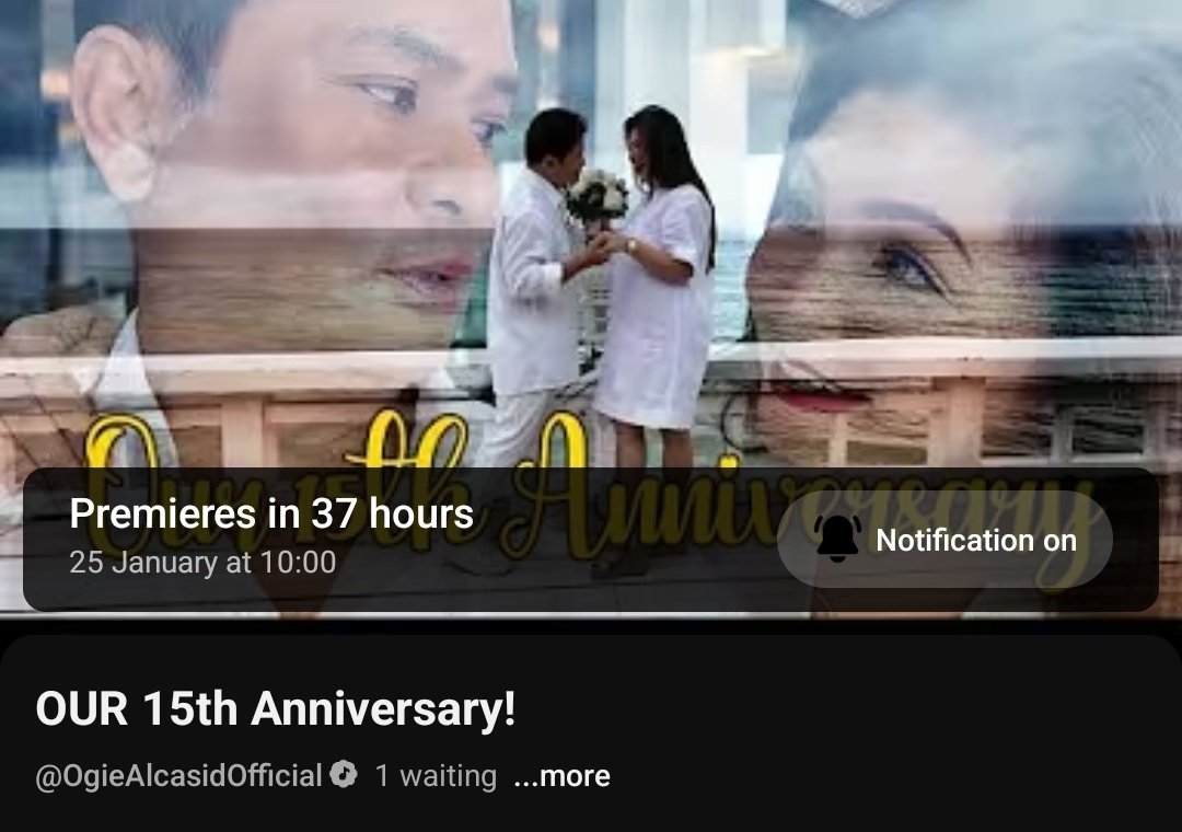 nyaaangg's tweet photo. 🚨 NEW VLANG ALERT! 🚨

Our 15th Anniversary Vlang🤍💍
🗓 Jan 25, 2026 | ⏰ 10:00 AM
📺 @ogiealcasid’s YouTube channel

Turn your notifications ON! 🔔

👉 https://t.co/bUAanMhLWe https://t.co/SfLNRfIN8Q