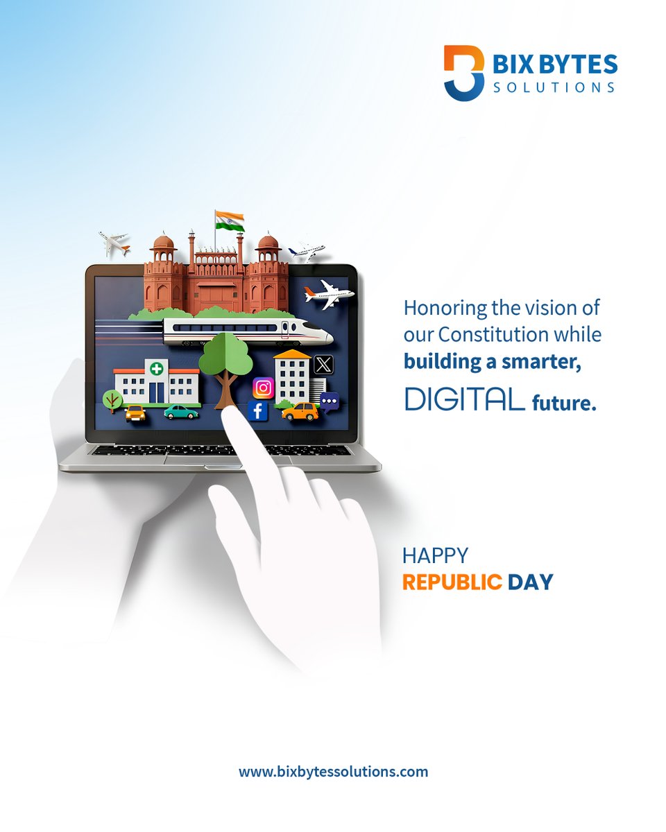 BixByteSolPvLtd's tweet photo. Freedom in spirit. Responsibility in action.

Built on the values of our Constitution.

Wishing everyone a Happy 77th Republic Day of India.

#RepublicDay2026  #nation #teambbs https://t.co/a0ByWBd2pD