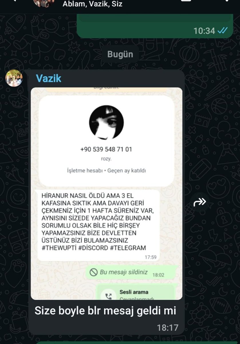 📢 HİRA AYGAR'IN BABASINDAN YARDIM ÇIĞLIĞI: "AİLEMİ TEHDİT EDİYORLAR"

Mersin'de 16 yaşındayken erkek arkadaşı tarafından başından vurularak hayattan koparılan Hira (Hiranur) Aygar'ın babası Murat Aygar, sosyal medyadan yaptığı paylaşımla yetkililere seslendi.

❗ "Can