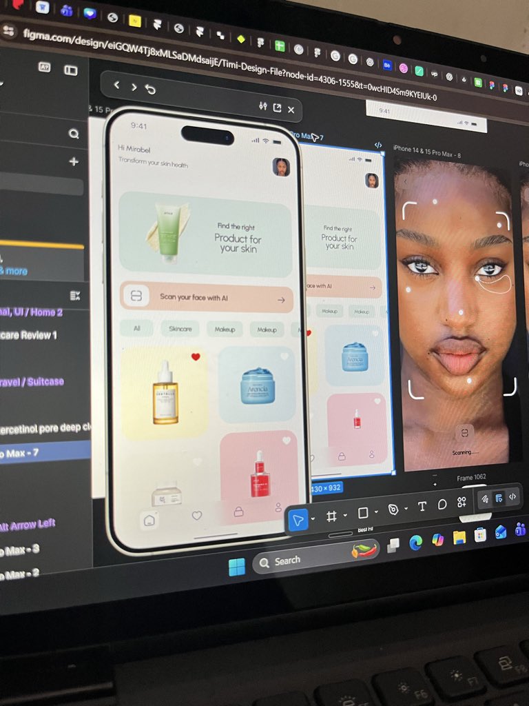 Domotimi22's tweet photo. Designing an AI skincare app
Skincare girly + UX = this idea.
More screens soon. https://t.co/94AquuiyqG