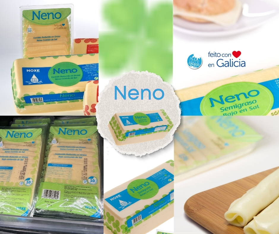 O noso Queixo Neno, con contido reducido en graxa e baixo contido de sal, é unha excelente opción para o día a día. Todo o sabor de sempre, feito con coidado e calidade, pensado para coidar a alimentación sen renunciar ao sabor.#QueixoNENO #MenosSal #MenosGraxa #HOXEQueixos