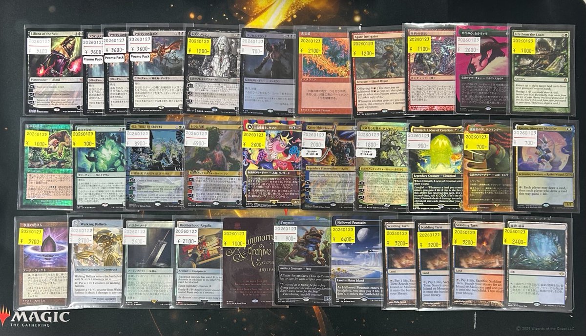 本日も写真のカード達が入荷致しました✨ イタリア語版《Volcanic