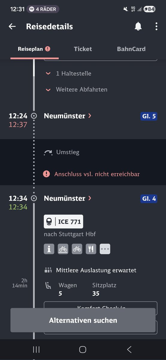Drei mal dürft ihr raten wer nicht im ICE sitzt