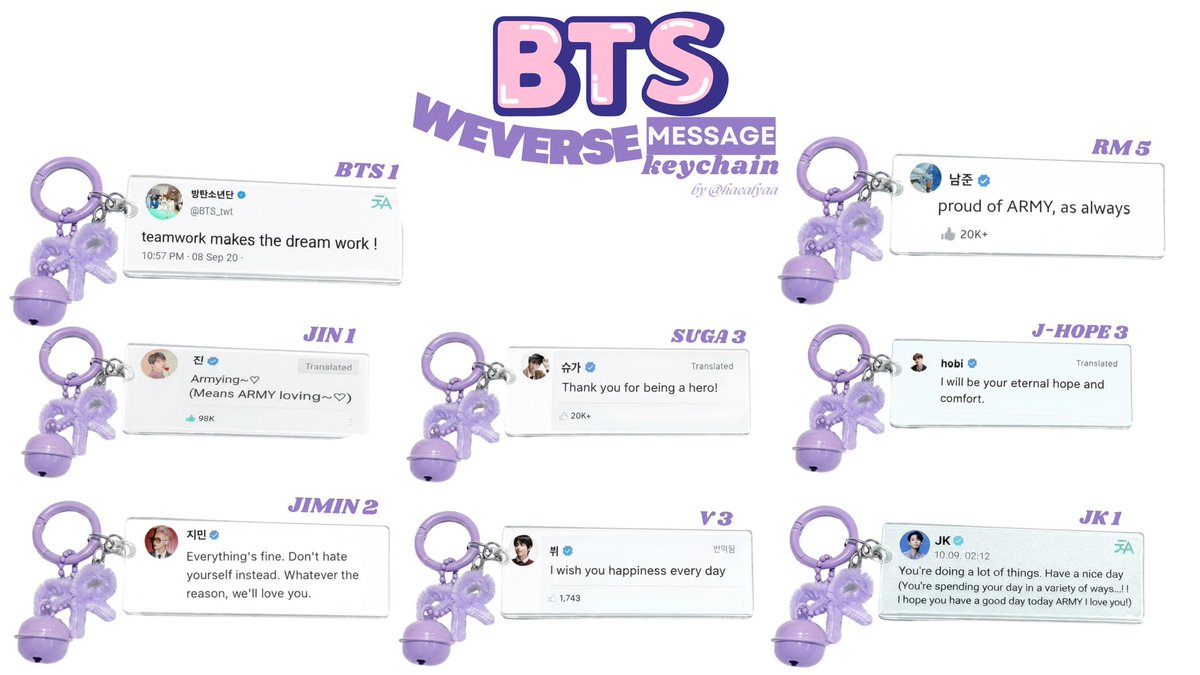 al • keychain bts weverse message📌 tweet media