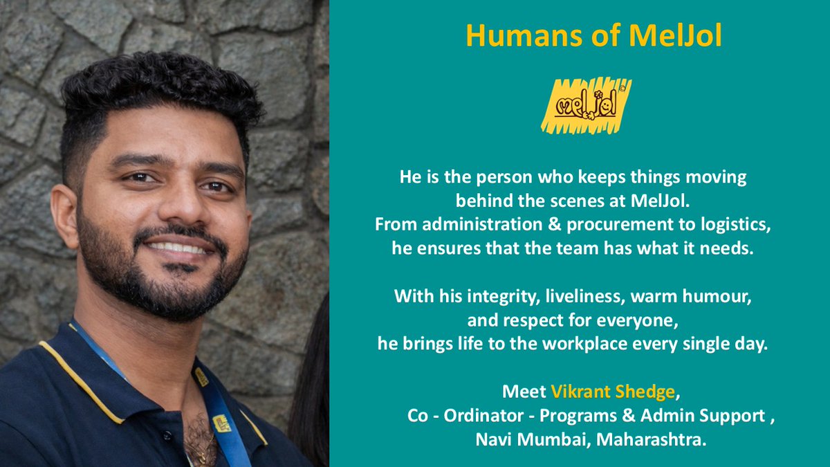 #HumansOfMelJol #MeetTheTeam #PeopleBehindTheImpact