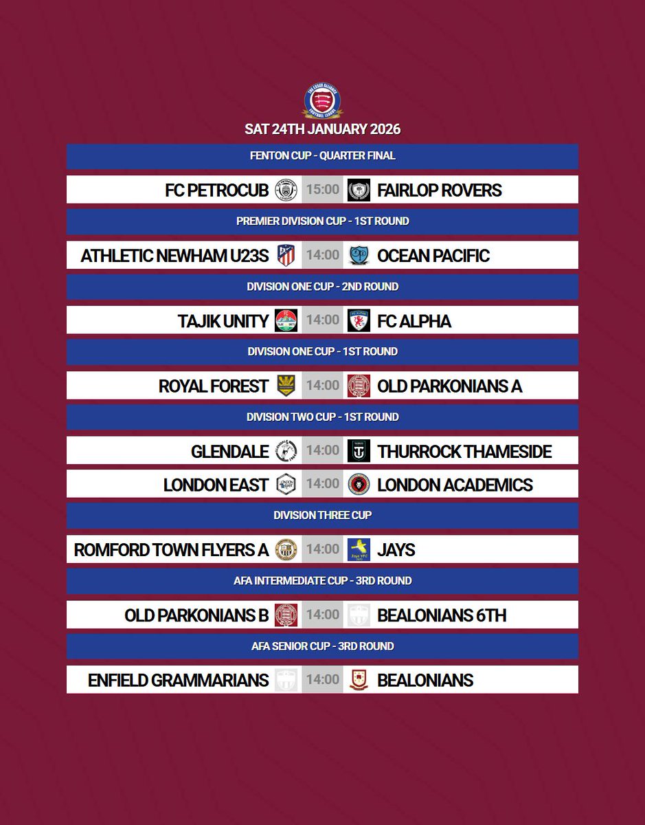 EssexAllianceFL's tweet image. 𝙒𝙀𝙀𝙆𝙀𝙉𝘿 𝙋𝙍𝙀𝙑𝙄𝙀𝙒 / #Week23

Another busy weekend of league &amp;amp; cup action coming up tonight &amp;amp; tomorrow, encompassing 2️⃣7️⃣ league &amp;amp; 9️⃣ cup matches

Good luck to everybody in action this weekend!

#EAL