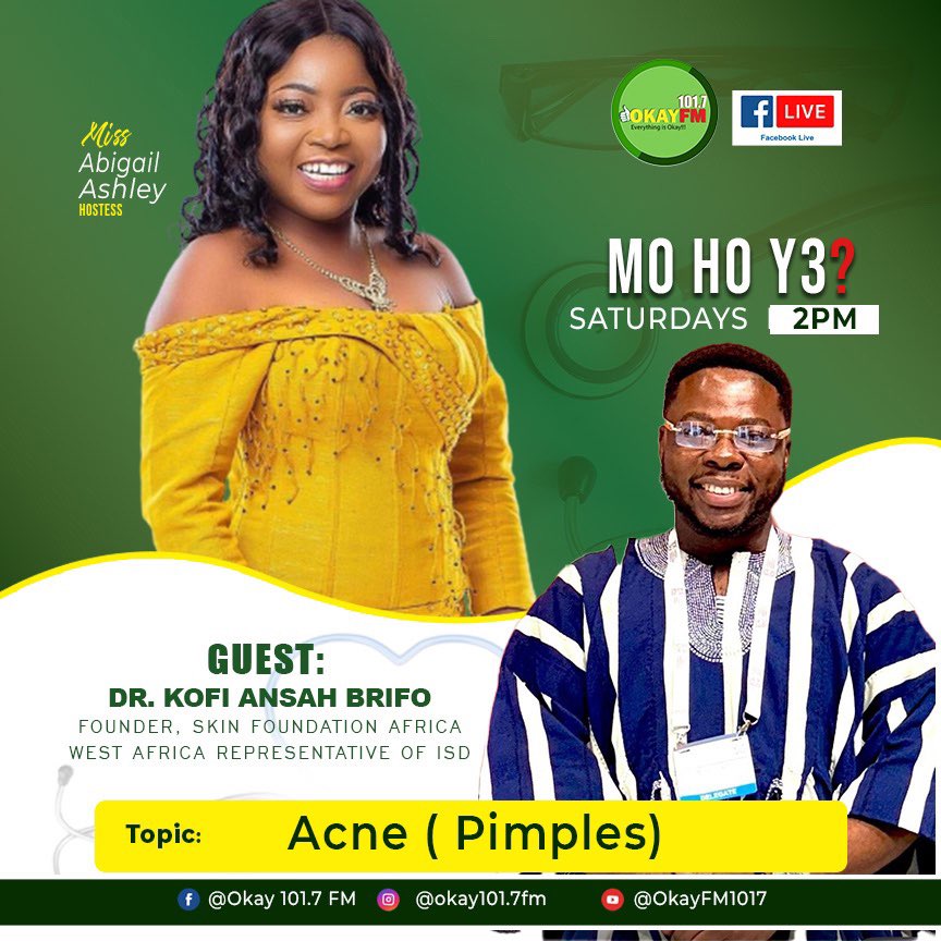 Acne this Saturday 2pm on #okayfm