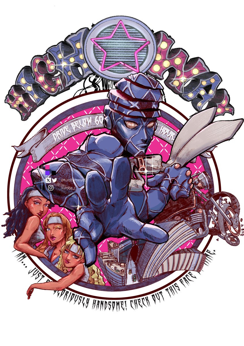 KurobameiyoS's tweet image. Highway Star | JJBA part4 | art by KUROBA

ジョジョのハイウェイスター。ゼファーで逃げて。