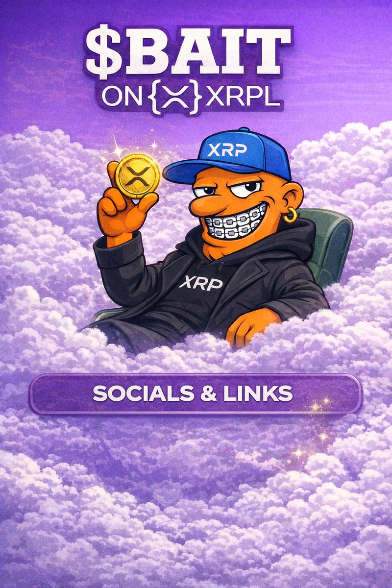 $BAIT on XRPL Official Links

X: x.com/BaitXRP 
Telegram: t.me/baitonxrpl 
Website: baitsonxrp.com 
Staking: p2e.baitsonxrp.com 
Matrix earning: matrix.baitsonxrp.com 
NFTs: xrp.cafe/collection/bait
Horizon: horizonxrpl.com/token/42414954…
FL: