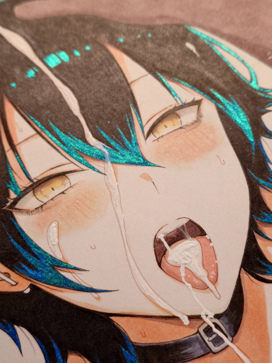 アナログのカラーなんか不慣れなくせにラメ入れたり白濁をホワイトでぷっくりさせたりしてる涙ぐましい努力を見て 