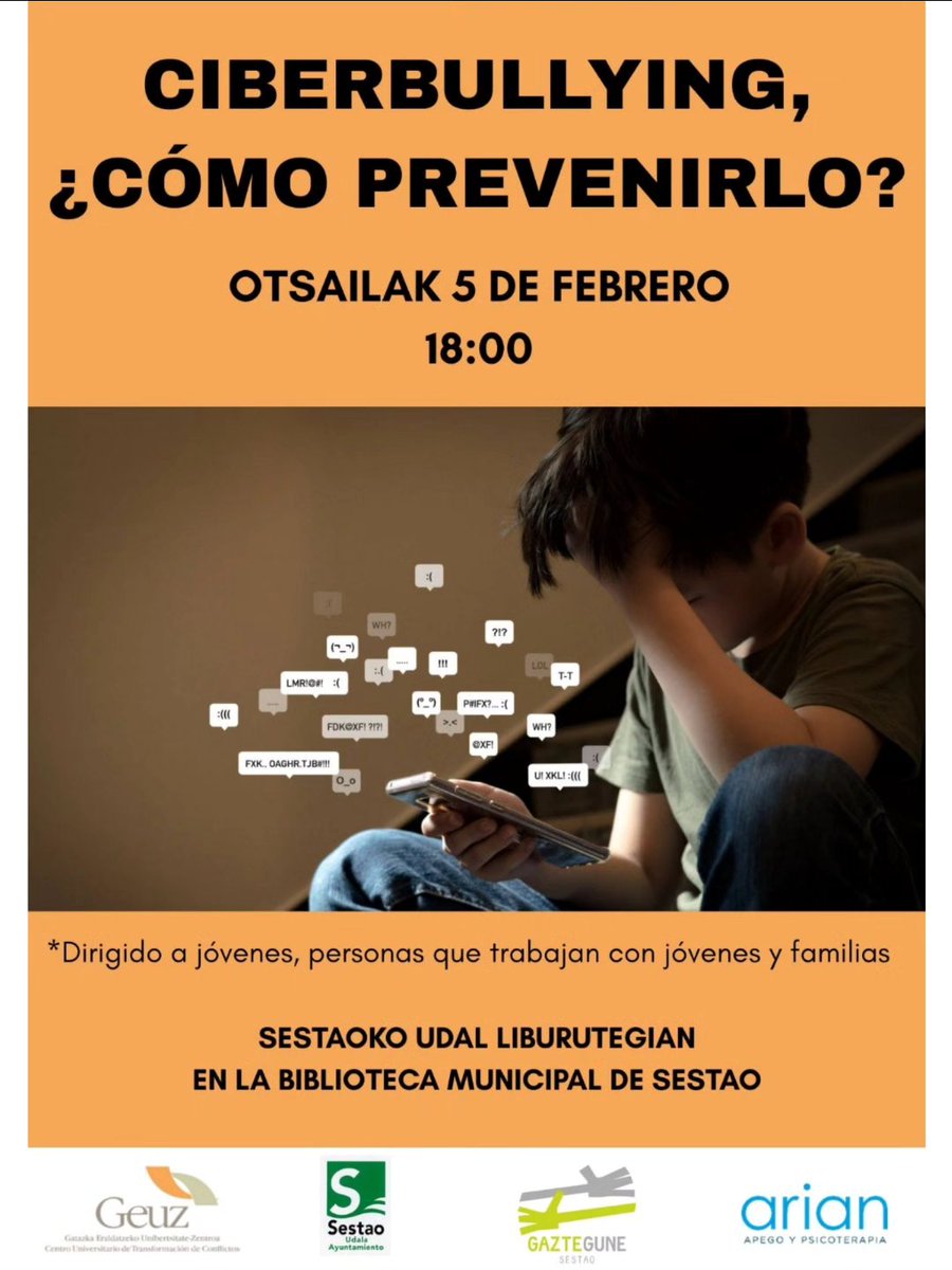 TALLER CIBERBULLYING Sestao ⬇️⬇️⬇️