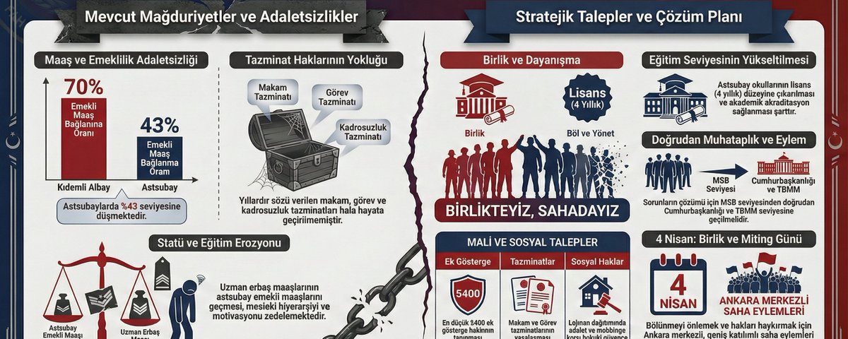 TÜM ASTSUBAY KAMUOYUNA ÇAĞRI 04 Nisan 2026 – Ankara / Tandoğan Meydanı
