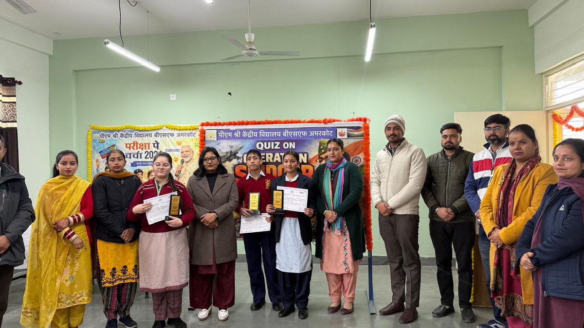 KV_AMARKOT's tweet photo. Quiz on #OpSindoor (To be Observed on 23rd January - Parakram Diwas)  @KVS_HQ @EduMinOfIndia @kvsrochd 
#PPC2026 #ParikshaPeCharcha2026 https://t.co/3fOQ5hSoXK