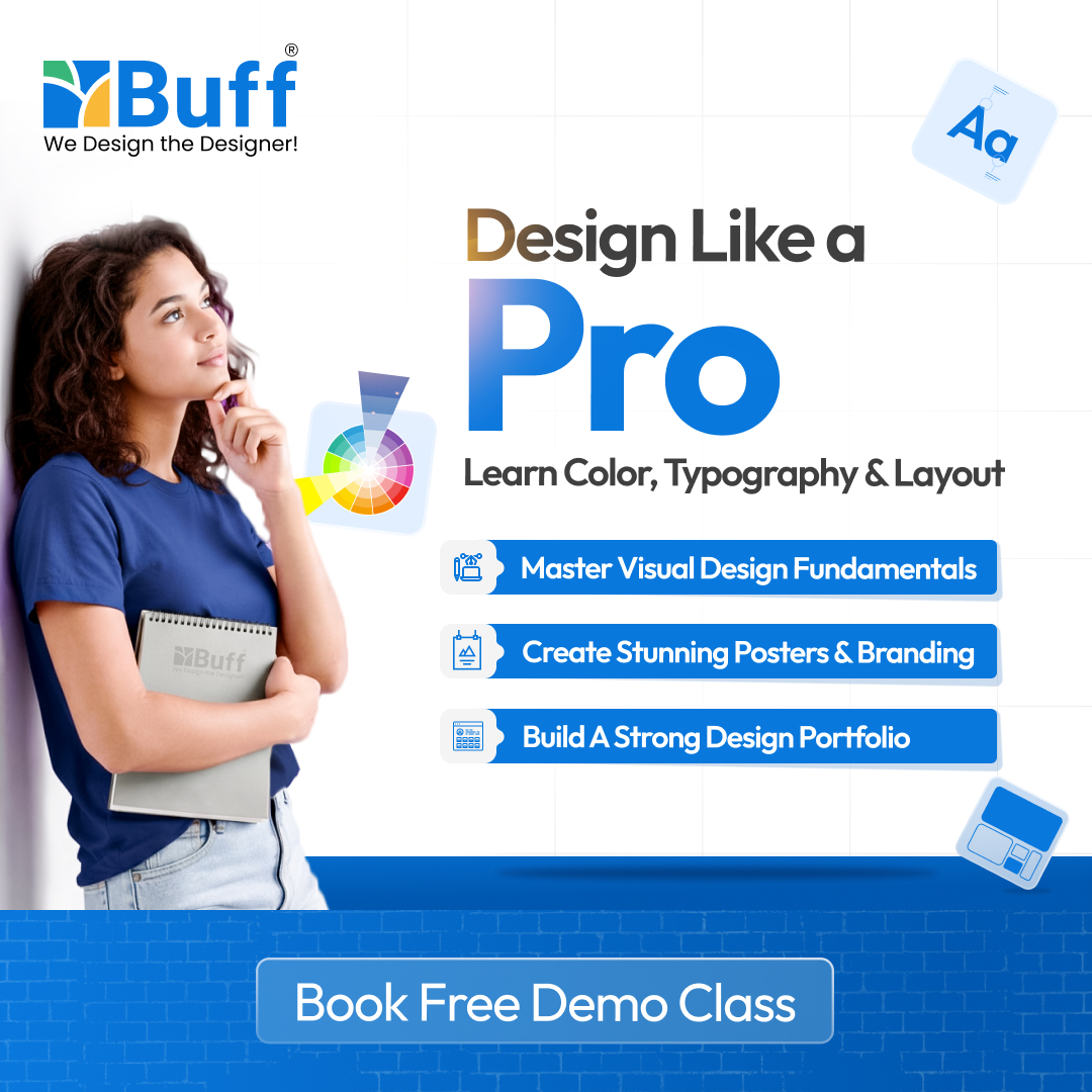 buff_coimbatore's tweet photo. Want to design like professionals do?
Color • Typography • Layout
Visual Design Fundamentals
Portfolio Building

Free Demo Class Available at Buff Institute

#BuffInstitute #BuffDesign #DesignWithBuff #GraphicDesign #VisualDesign #DesignStudents #DesignCourse #CreativeSkills https://t.co/BfmgWHm7xI