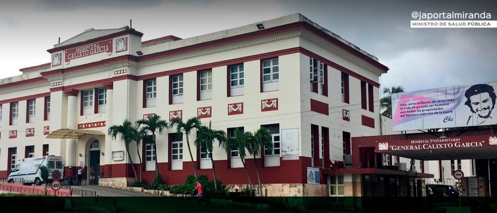 Hace 130 años fue fundado el hospital que hoy lleva el glorioso nombre del general Calixto García. Felicidades a sus directivos y trabajadores,  que brindan un servicio tan apreciado por el pueblo. #CubaPorLaVida