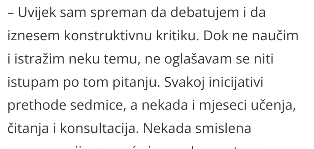 Osim, naravno, ako temu ne promoviše pouzdani IN4S, u tom slučaju se istupa momentalno.
