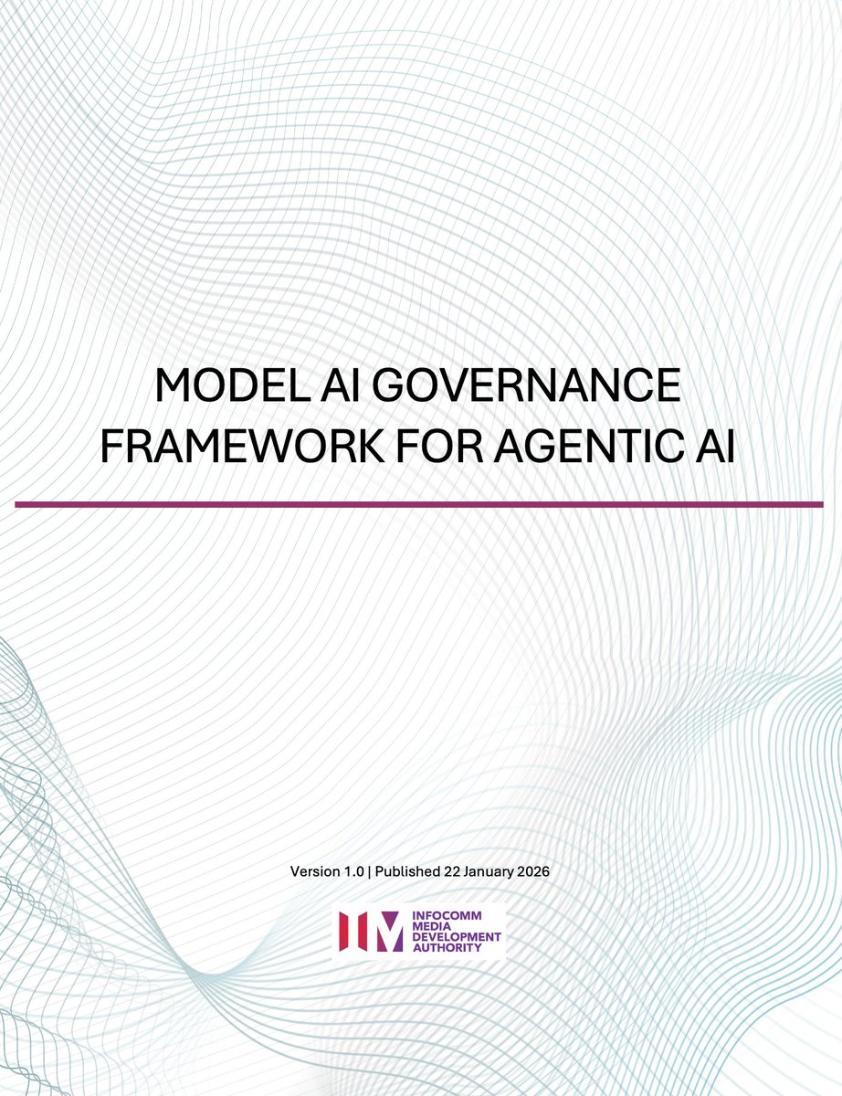 🚨 BREAKING: Singapore takes the lead again and publishes its Model AI Governance Framework for Agentic AI [Bookmark it below]. Other countries should take note:

As the document clarifies, the new components of an agent create new sources of risk.

"The risks themselves are