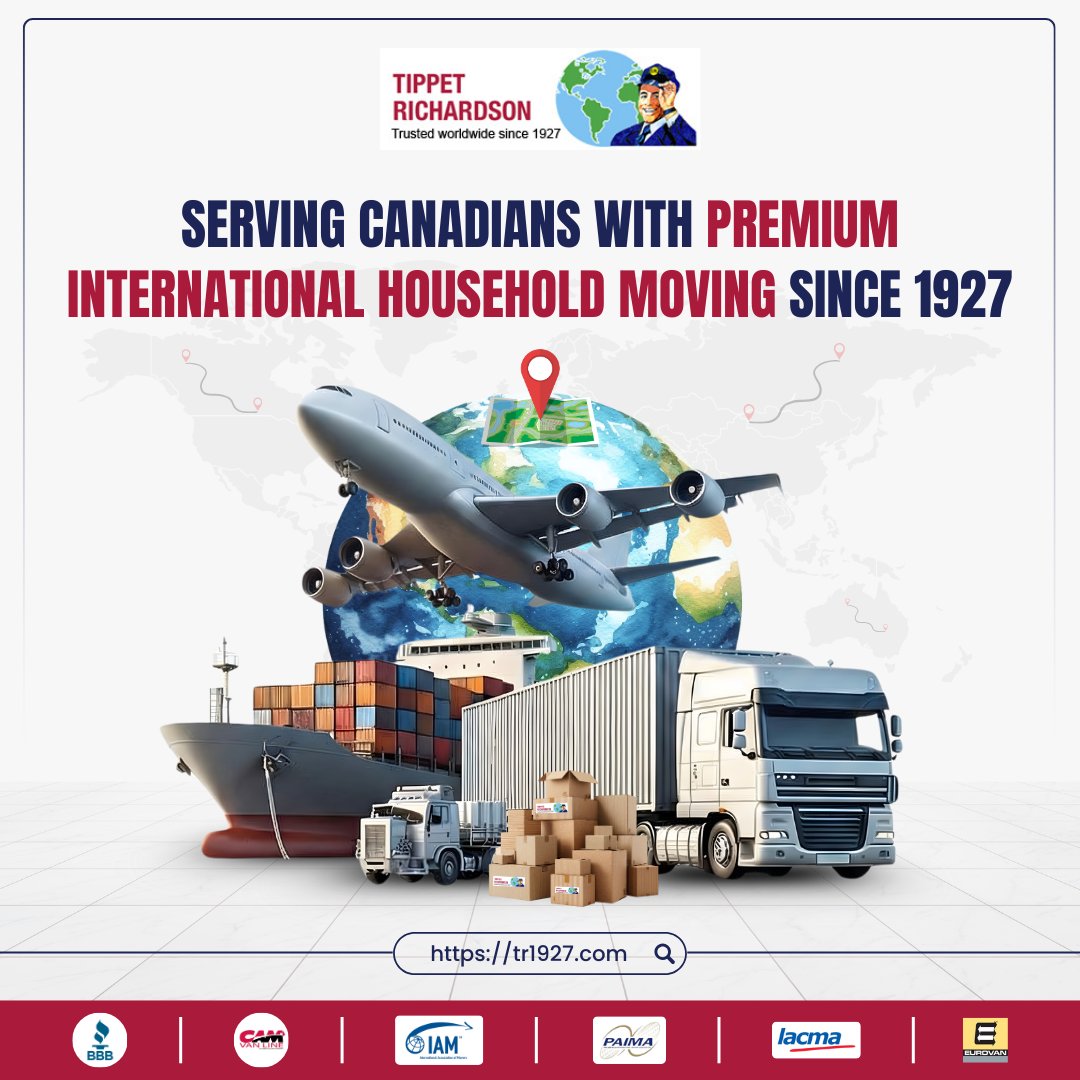 tippet1927's tweet photo. Moving your household abroad? Precision matters. 🌎
Tippet Richardson manages premium international relocations from Toronto with global consistency and care—since 1927.

Explore our services 👇
 https://t.co/rMZCwdKuOV

#InternationalMoving #TorontoToWorld #GlobalRelocation https://t.co/SmPQeFdxRh