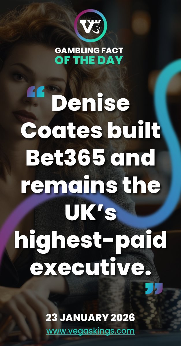 Denise Coates turned Bet365 into a £7.5B giant - and remains the UK’s highest-paid exec with £158M in 2024. 💼 Follow Vegas Kings - industry legends since 1998.