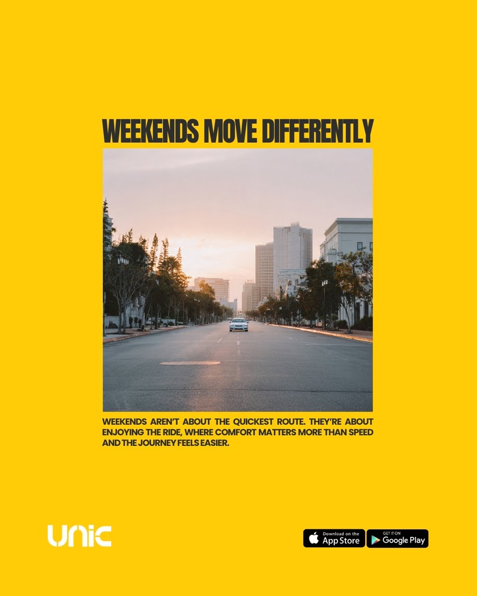unictechuk's tweet photo. Weekends move differently.
Less rush. More space.
Sometimes the best route isn’t the fastest one.
How do you like your weekends to move?

weekend travel, comfort over speed, slow city https://t.co/eNdRdUkGcL