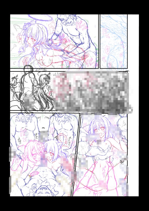 ぷいこねえっちまんがのラフこんな感じです
(セリフは外してます) 