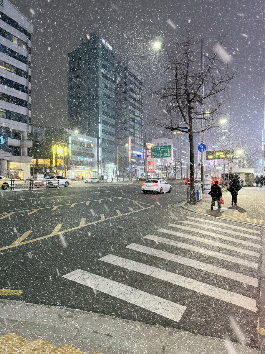 sinewize's tweet image. หิมะตกที่ชินซา ❄️