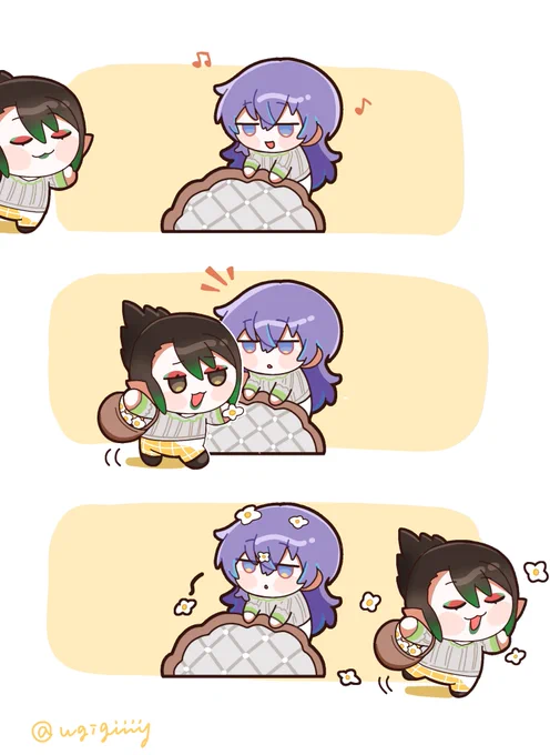 #お花畑青空大写生大会  #ショウゾウ画

お花配りのチャイちゃん 